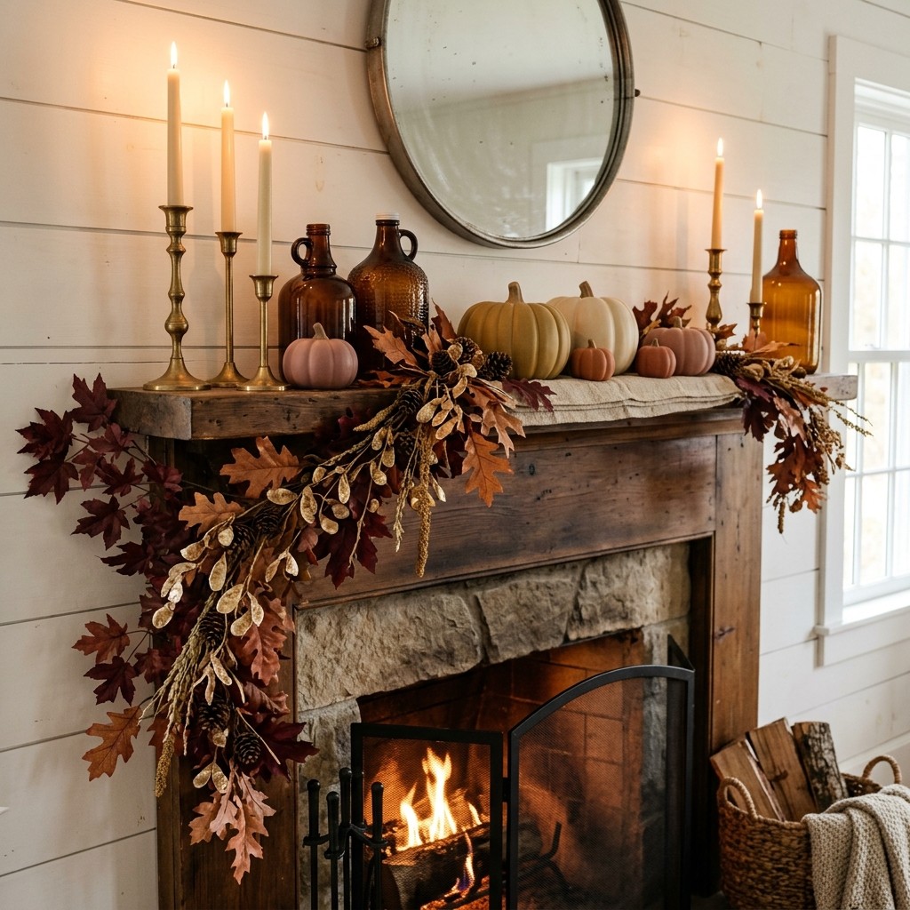 Fall Mantel Decorating Ideas